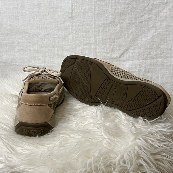 SPERRY TOP-SIDER Women's Tan leather mesh LAGUNA Boat SHOES Size US 4M UK 3.5 - Picture 3 of 6